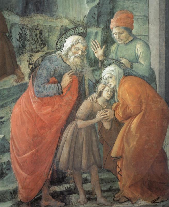 Fra Filippo Lippi Details of St John beids farewell to his parents china oil painting image